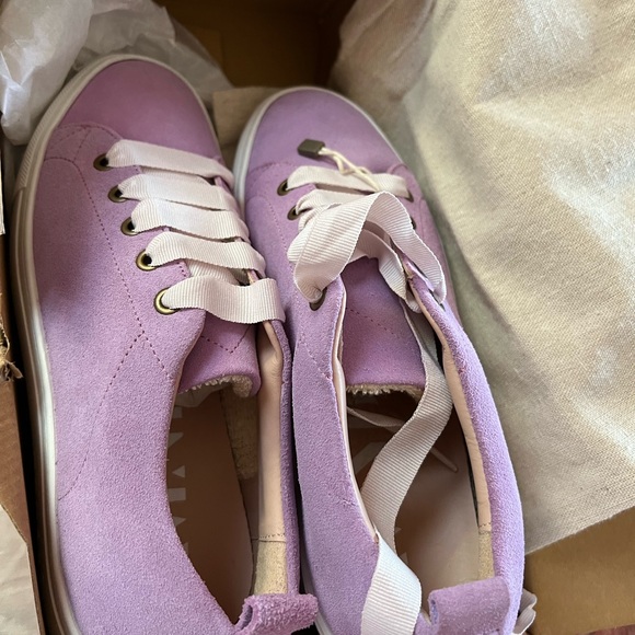 NIB Manebi sneakers in purple suede color called Lilac size 38 Euro US 8 - Picture 7 of 9